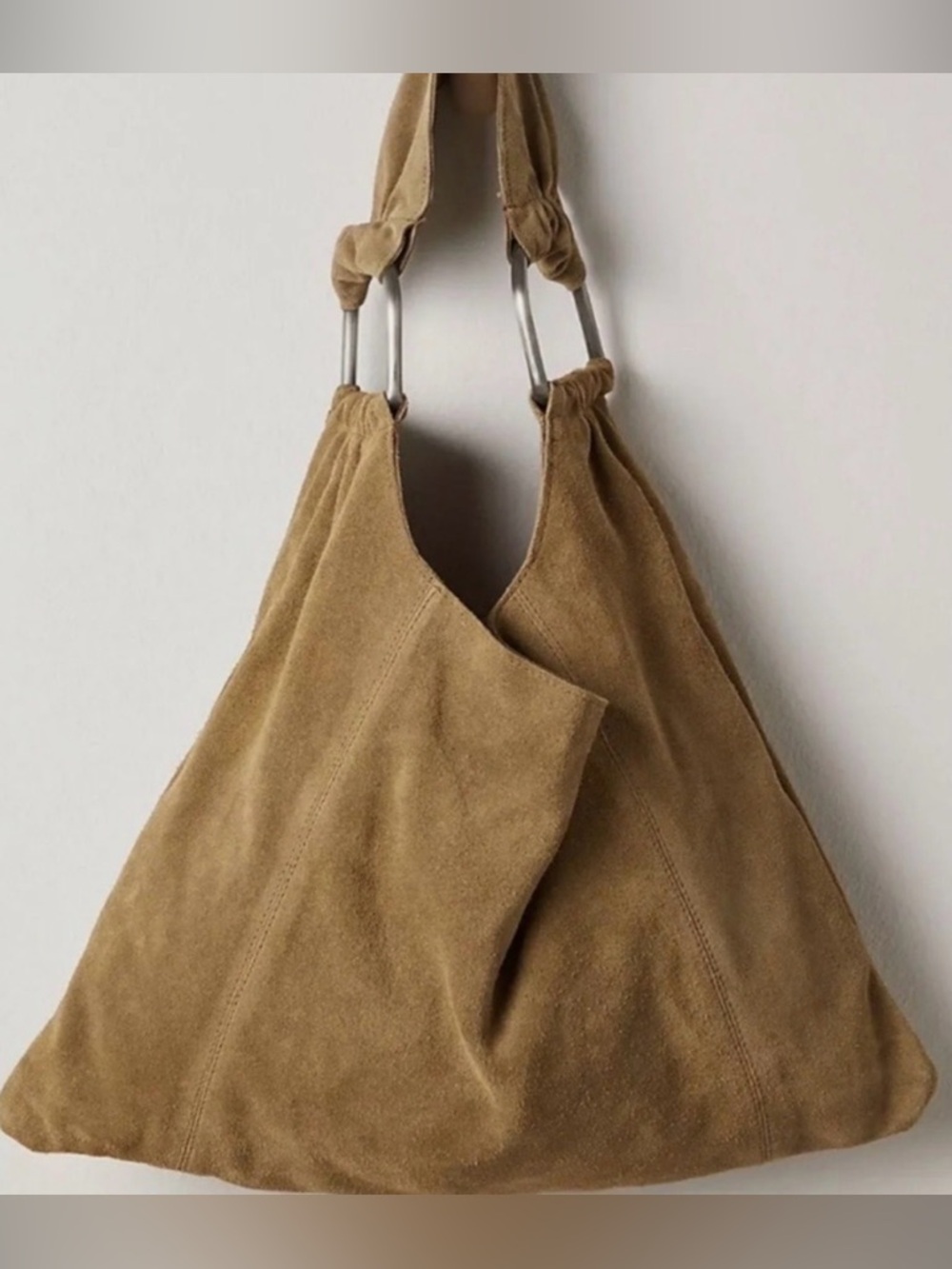 NWT Free People Women's Bobbi Slouch Suede Tote